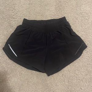Womens Lululemon Hotty Hot Black Shorts